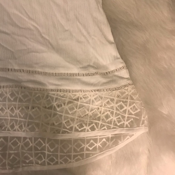 Solitaire by Ravi Khosla Laced White Top - Picture 6 of 8